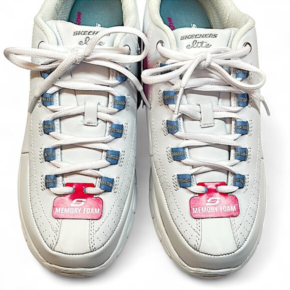 Skechers Women Sports Elite With Memory Foam White Size 11 Shoes with Box - Picture 6 of 10